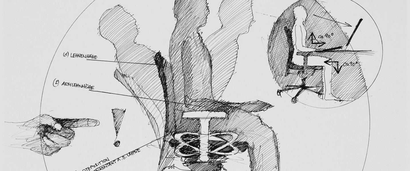 Skizze vom bewegten Sitzen