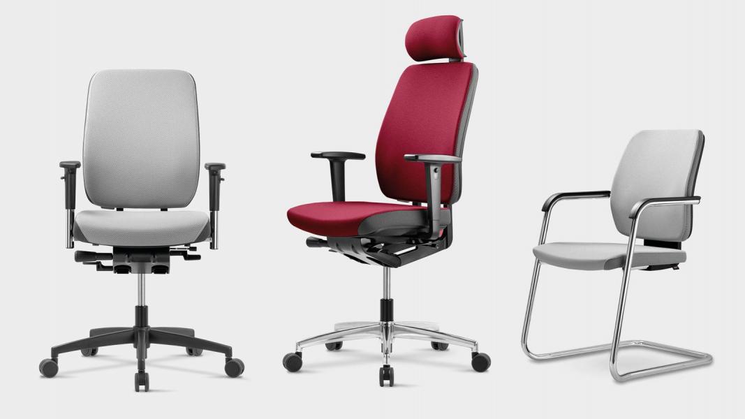 Drei Bürostühle - Globeline Comfort